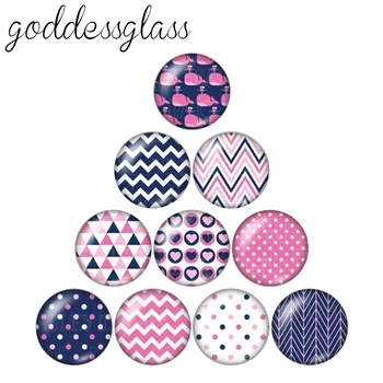 

New Beauty Patterns 10pcs 12mm/18mm/20mm/25mm Round photo glass cabochon demo flat back Making findings ZB0543