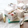5X DIY decorative scrapbook masking tape Solid color paper tape washi tape stationery Sticker Label office adhesive tape 3