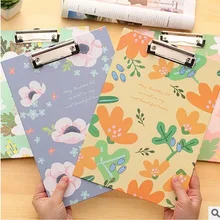А4 милые Бумажные Папки канцелярские папки планшет для бумаг блокноты доска Портфолио планшет бумага Студенческая папка для письма