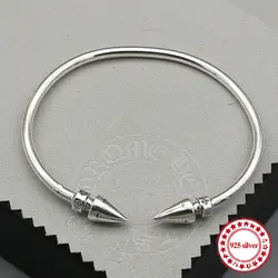 S925 серебро браслеты персонализированные классические изделия заклепки браслет ретро пара моделей открытой отправить подарок любовника