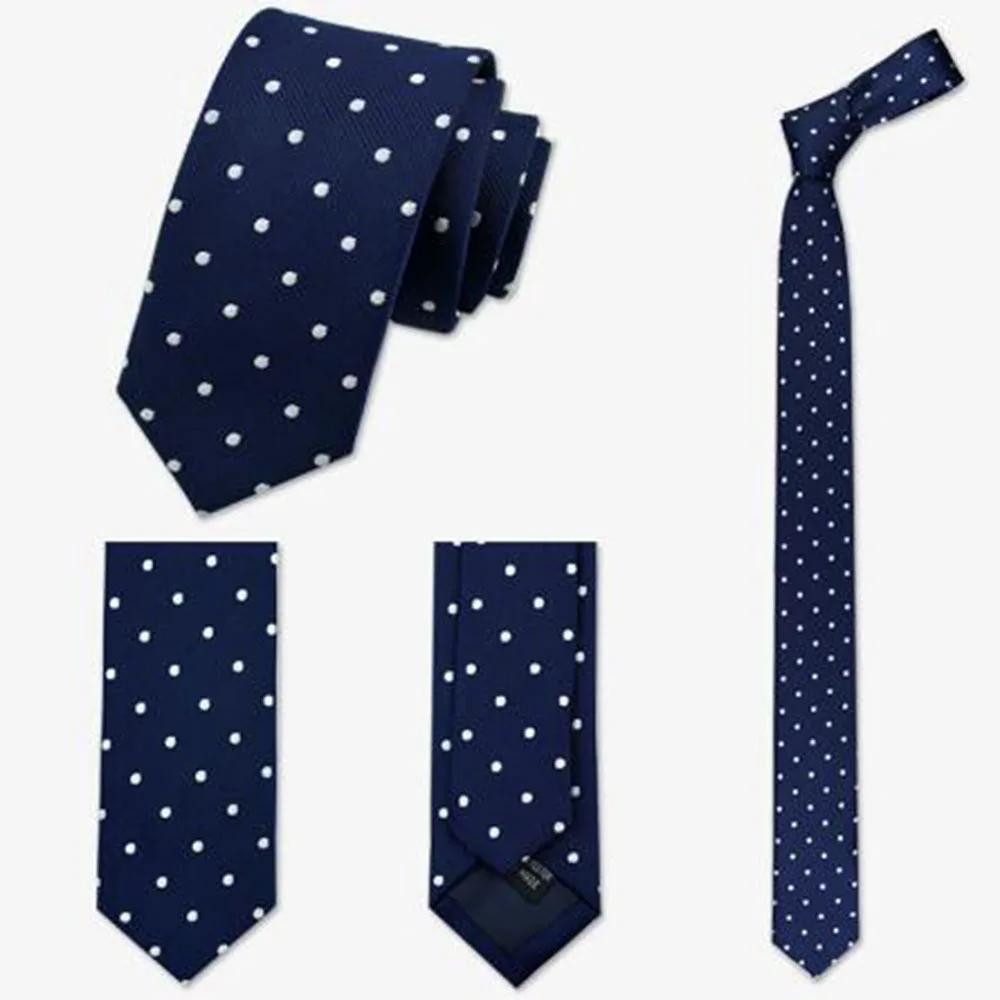 

Popular 1x British Style 5cm Neck Tie Slim Narrow Casual Dot Striped Party Club Salon Pub for Men Women Groom Waiter Waitress