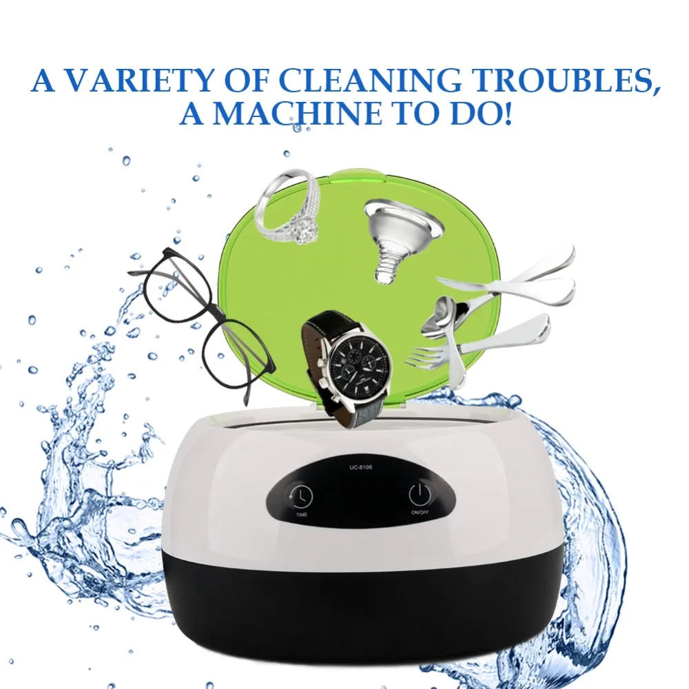 

750ml Digital 5-stage Ultrasonic Cleaner Adjustable waterproof Ultrasonic Cleaning Machine For Optical Shops Jewelry Stores