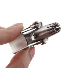 Мини-триммер для удаления волос в носу, триммер из нержавеющей стали, ручное устройство с чистящей щеткой, средство для удаления волос из носа, бритва