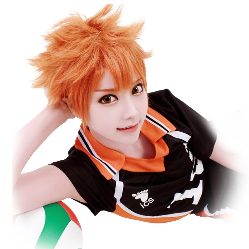 HSIU Аниме Haikyuu! Shoyo Hinata косплей парик короткий костюм апельсина играть парики Хэллоуин костюмы волос