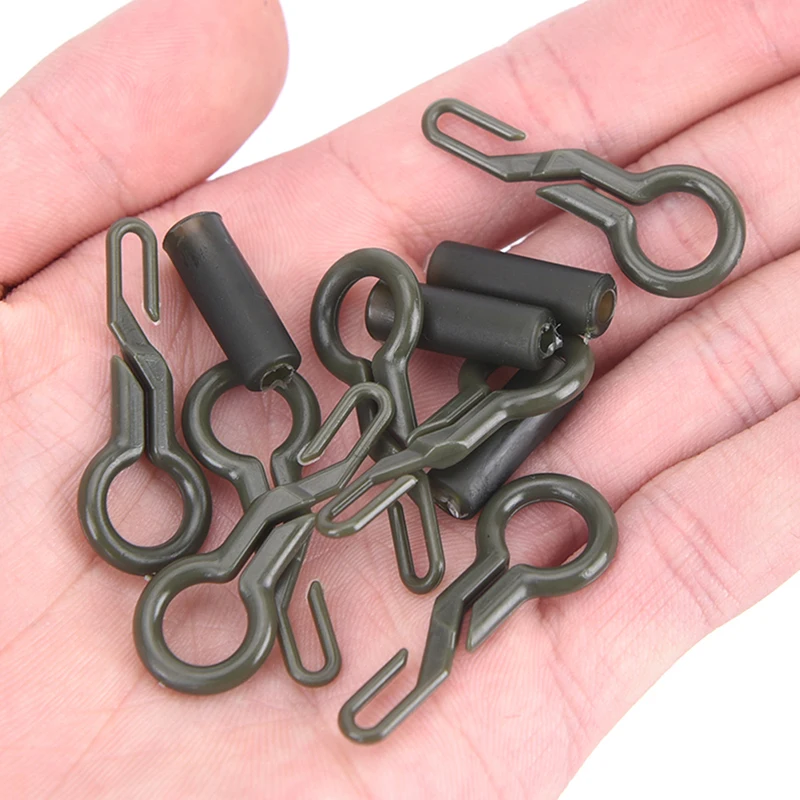 

20Pcs Carp Fishing Convert Lead Weights Accessories Carp Fishing Back Lead Clips with Locking Tubes Fishing Tackle Tools