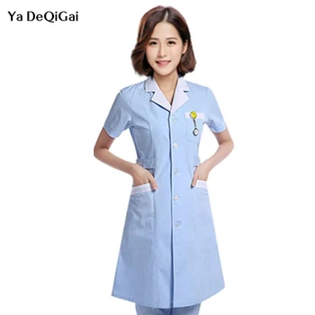

Medical Nurse robes lab coat pharmacy clothing white coat hospital women work dress Korea cosmetic surgery beauty salon uniforms