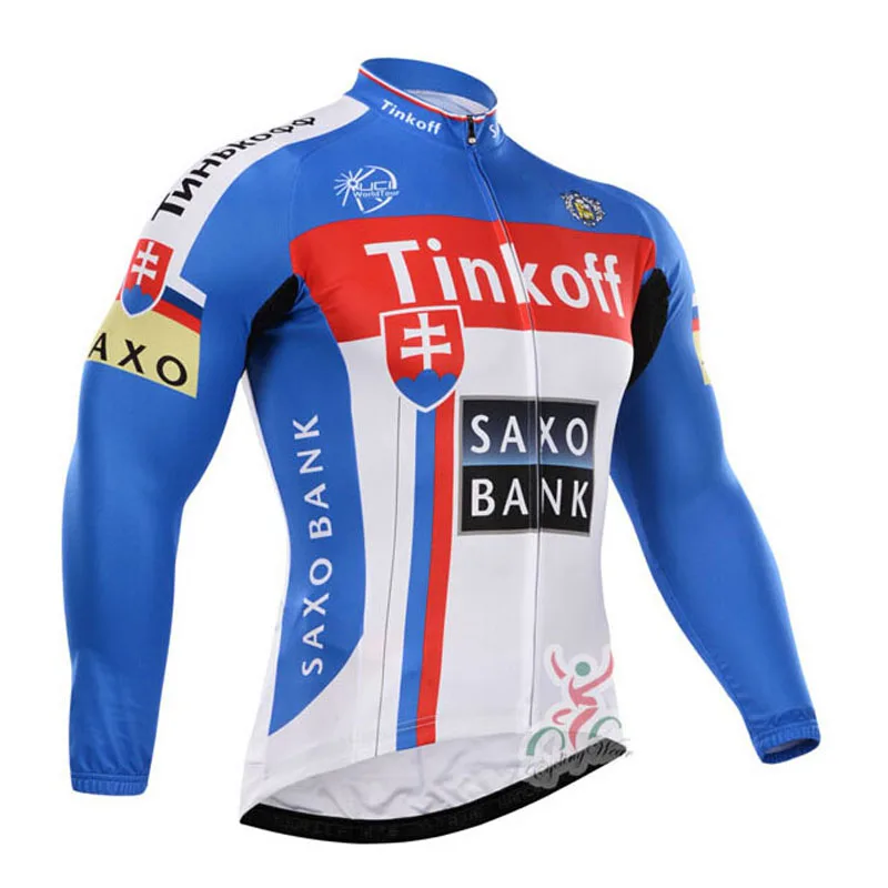 

Spring Saxo Bank Team Cycling Clothing/Breathable Cycling Jersey/Mountain Bike Sportwear/Bike Jerseys Ropa Ciclismo 2016