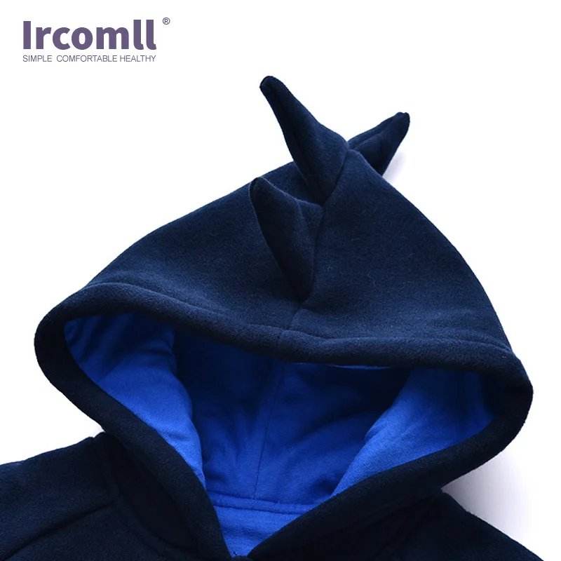 Ircomll/Осенний комбинезон для новорожденных; теплый комбинезон с капюшоном и рисунком динозавра для маленьких мальчиков; детская одежда; Модная одежда для малышей