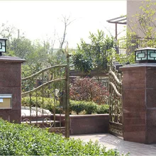 Американский Классический Бронзовый Ретро Дом забор ограждающих бра свет водонепроницаемый открытый ворот свет лампы выше настенный светильник