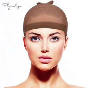 

Wig Cap 2 Pieces Cheap Spandex Dome Cap Hair Net for Weaving Nylon Stretch Mesh Wig Caps for Making Wig Beige