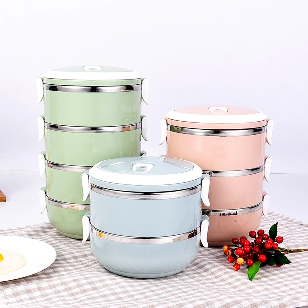 

Stainless Steel Japanese Lunch Box Thermal For Food Portable LunchBox For Kids Picnic Office Workers School