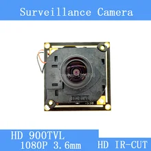 Color HD CMOS 900TVL CCTV Camera Module 1080P 3.6mm Lens + PAL or NTSC Optional surveillance cameras IR-CUT dual-filter switch