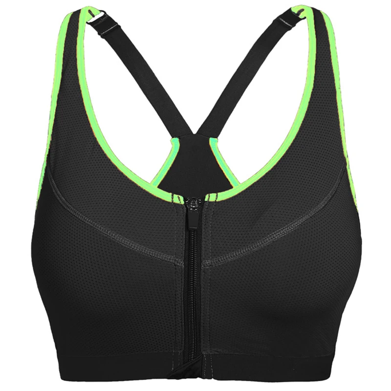 Удобный спортивный бюстгальтер на молнии для женщин|sport bra size|bra 40dsport |