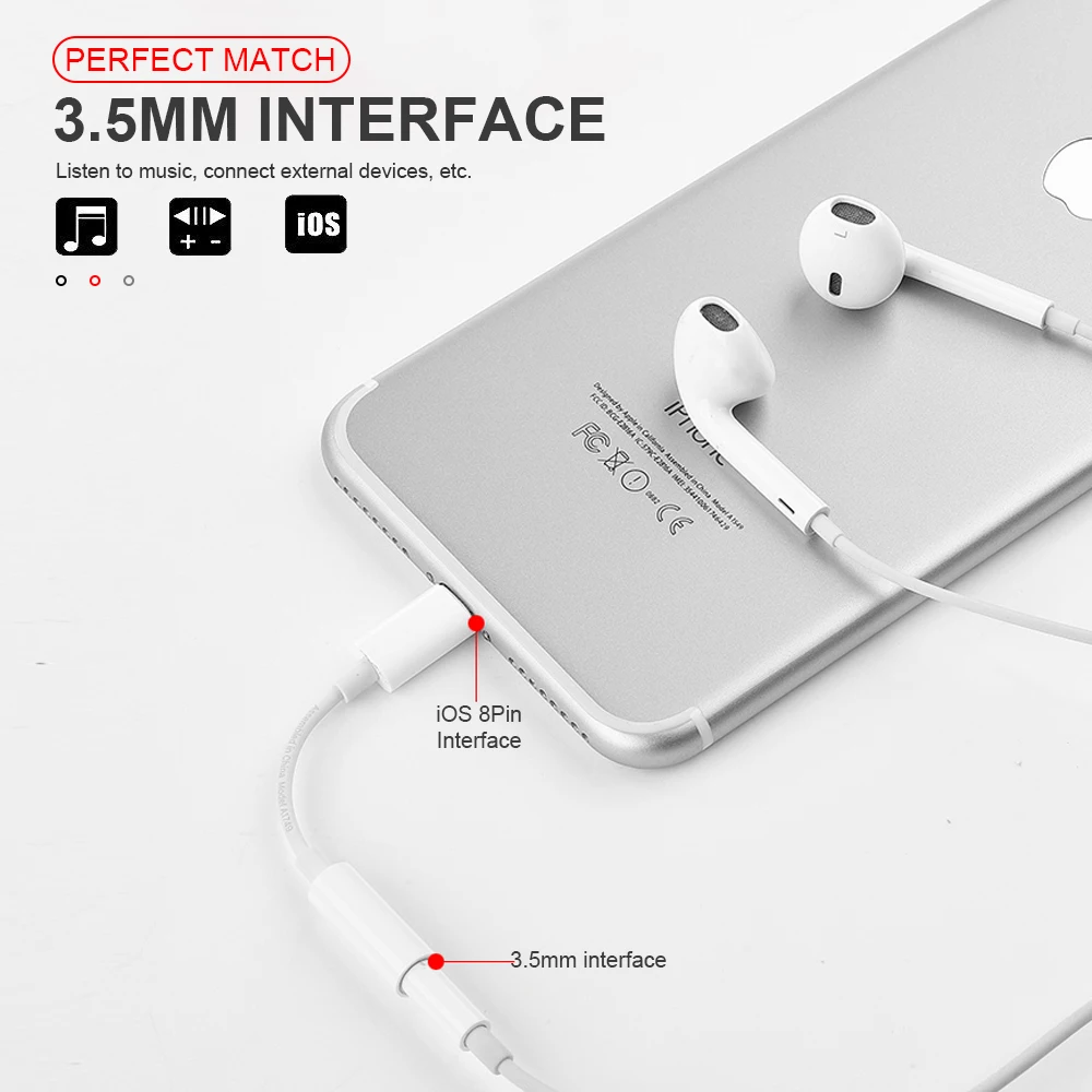 Ahowie аудио зарядный адаптер для Iphone X XR XS Max 8 7 6 Plus Aux Jack 3,5 мм аудио кабель для Ipad Apple Iphone XS 5SE конвертер