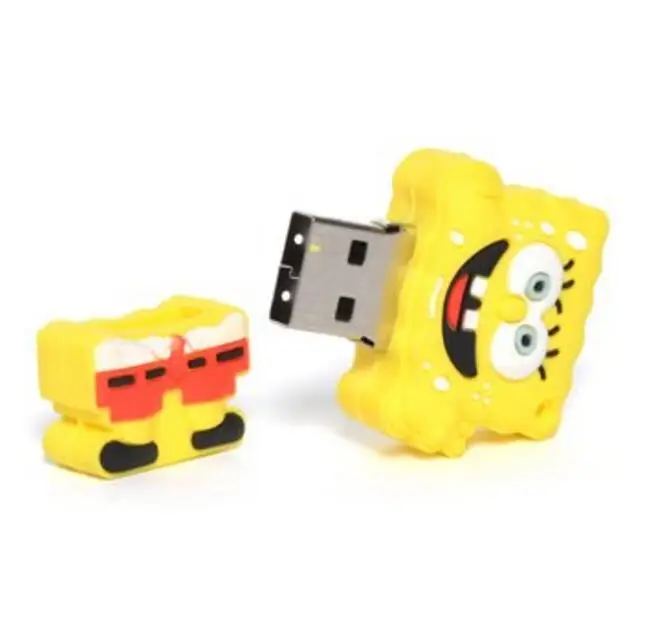 USB флеш-накопитель 128 ГБ, флеш-накопитель, флешка, мультяшная губка, стиль Боб, 8 ГБ, 16 ГБ, 32 ГБ, 64 ГБ, 2,0, карта памяти