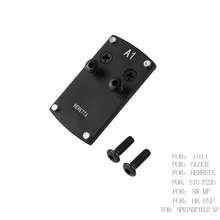 Vulpo Glock Кольт 1911 Berreta HK USP SIG P226 S& W M& P Springfield XD микро рефлекс красная точка зрения съемный Базовый адаптер пластина