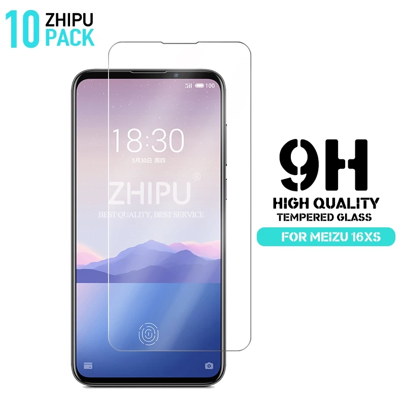 

10 Pcs Tempered Glass For Meizu 16XS Glass Screen Protector 2.5D 9H Premium Tempered Glass For Meizu 16XS Protective Film