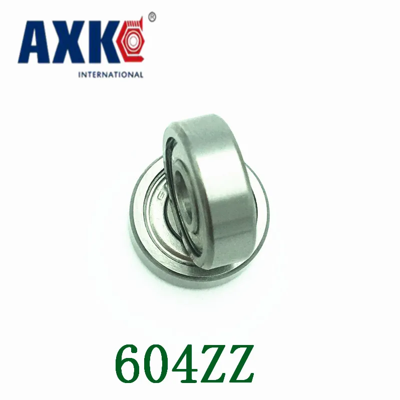 AXK 2017 604ZZ 604 Bearing ABEC-5 20PCS 4x12x4 MM Miniature 604Z Ball Bearings 604 ZZ EMQ Quality