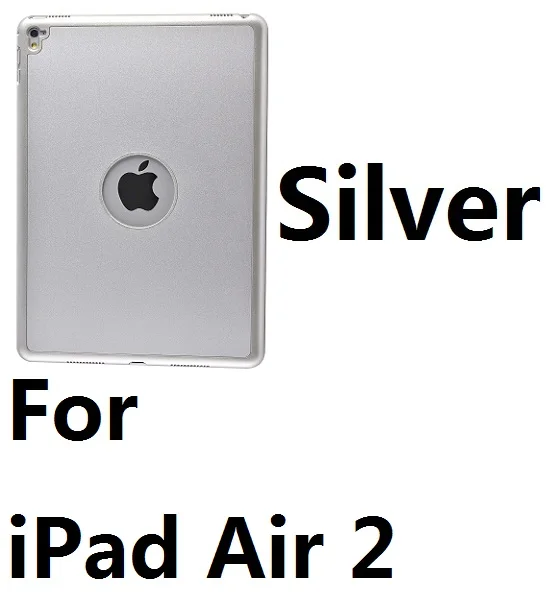 7 цветов, светильник с подсветкой, беспроводной Bluetooth чехол-клавиатура для iPad, новинка,, 9,7 дюймов, iPad Air 1, Air 2, Pro 9,7 - Цвет: For Air2 Silver