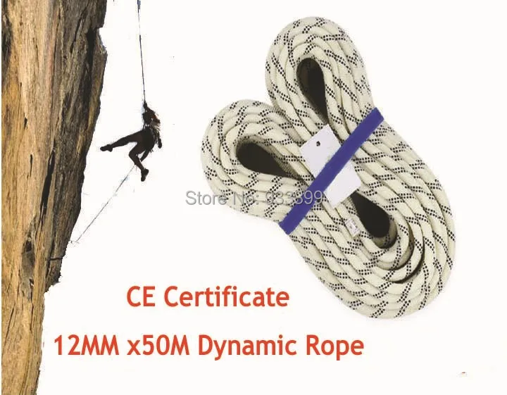 

12 MM Rock Climbing Rope Dynamic Rope With CE Certificated 50 M/Roll