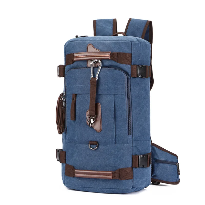 M124 Для мужчин дорожные сумки большой Ёмкость Для женщин Чемодан дорожная сумка для путешествий холщовая большая сумка для путешествий Чемодан рюкзаки для уик-Энда, Новинка - Цвет: Темно-синий
