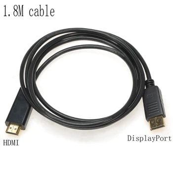 

1.8M / 6FT and 3M / 10FT DisplayPort Display Port DP Male to HDMI Male M/M Cable Adapter Connector 1080p for HDTV PC *500pcs/lot