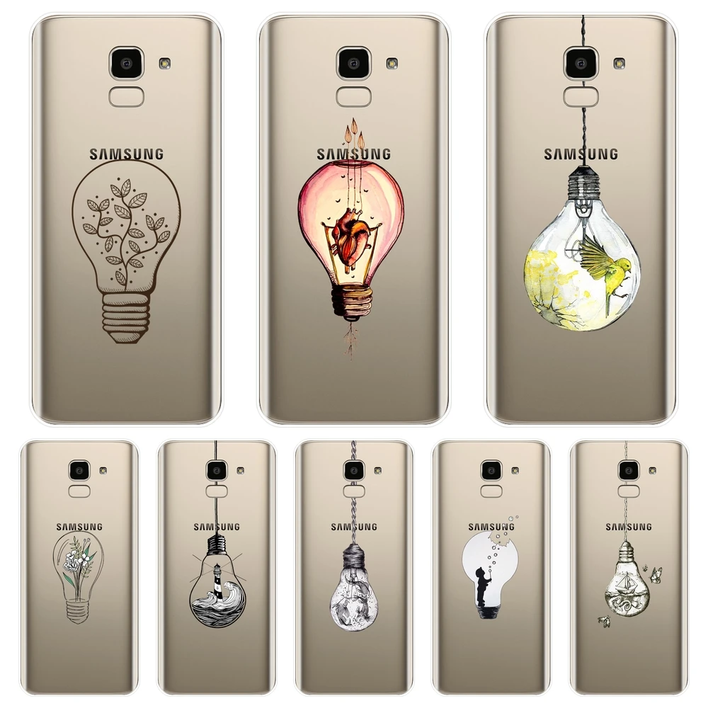 Задняя крышка для Samsung Galaxy J4 J6 J8 Plus мягкий силиконовый чехол телефона J2 J5 J7 Prime J3 2015