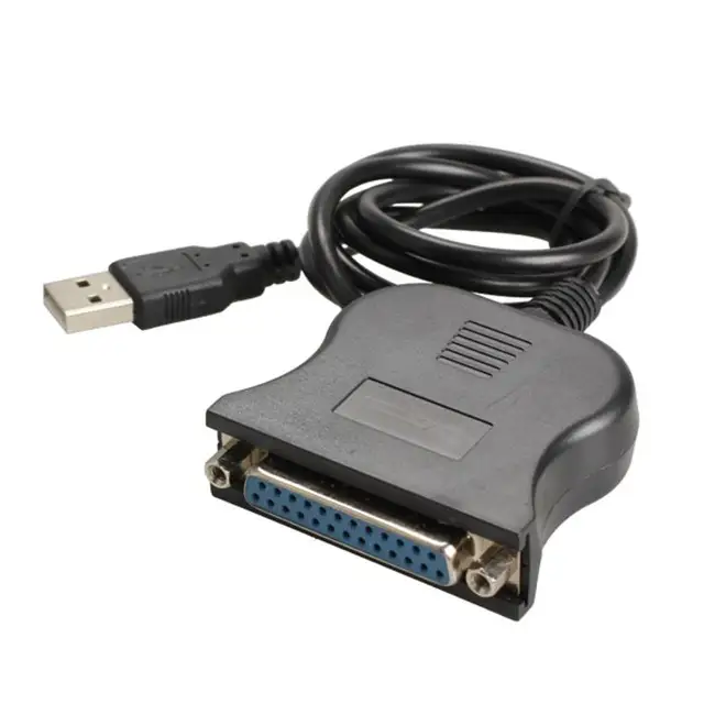 New USB 1.1 to DB25 Female Port Print Converter Cable LPT USB Adaptor