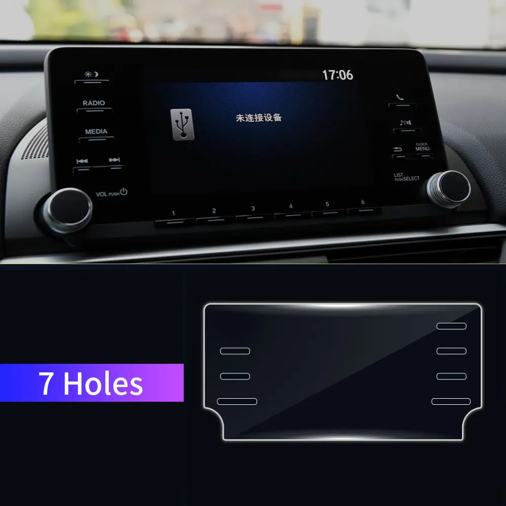 

Car Styling GPS Navigation Screen Tempered Glass Steel Protective Film For Honda Accord 10th 2018 Control of LCD Screen Sticker