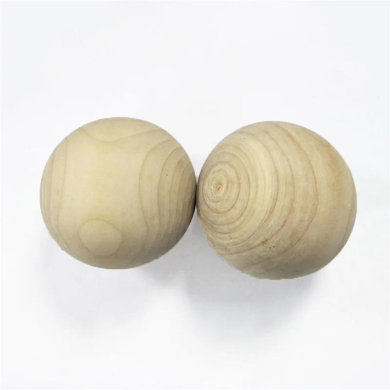 5 шт./лот, натуральные деревянные шарики большого размера, деревянные шарики без отверстия 45 мм-60 мм для рукоделия, аксессуары для изготовления ювелирных изделий