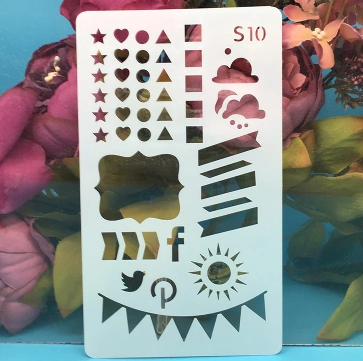 A6 Геометрия флаг S10 DIY Craft наслоения Трафареты настенная живопись штампованная для скрапбукинга тиснильный альбом Бумага карты шаблон