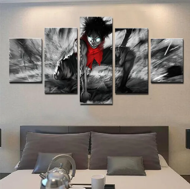 Modern Canvas Painting Modular Animation Poster 5 Pieces ...