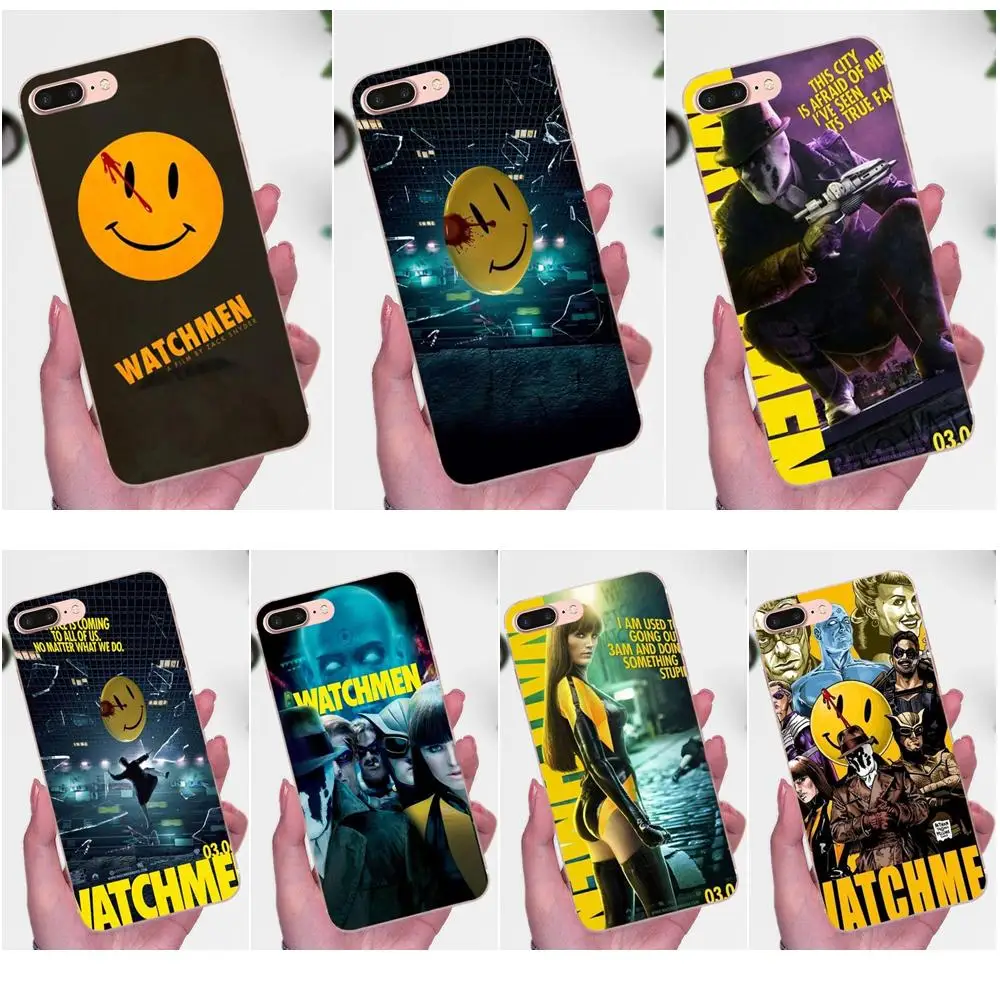 

Soft TPU Call Box For Apple iPhone 4 4S 5 5C 5S SE 6 6S 7 8 Plus X XS Max XR Watchmen Movie