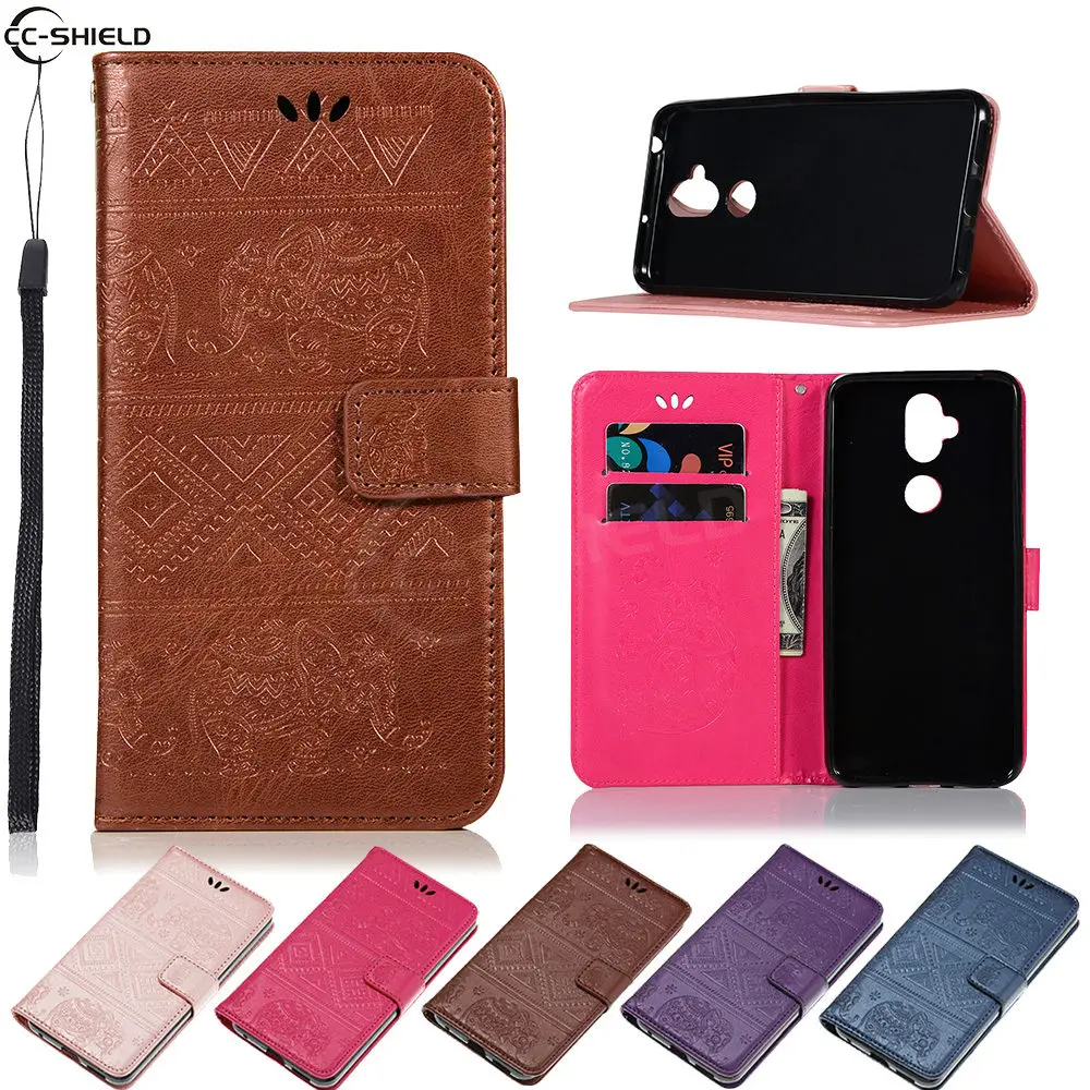 

Flip Coque for ASUS ZC600KL X017D ZenFone 5 Lite / 5Q Selfie Pro ASUS_X018D Elephant Case Flip Wallet Leather Cover Phone Case