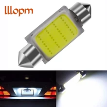 1 шт. 31 мм/36 мм/39 мм/42 мм 12В фестон светодиодный светильник для чтения автомобильная лампа для парковки CANBUS C5W COB светодиодный Размер внутренняя белая SMD лампа
