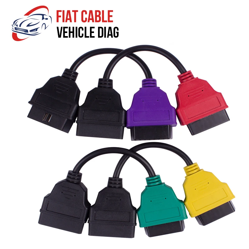 

4PCS/lot High Quality for fiatecuscan OBD2 Connector Diagnostic Cable For Fiat ECU Scan MultiECUScan Cable for Fiat for Lancia