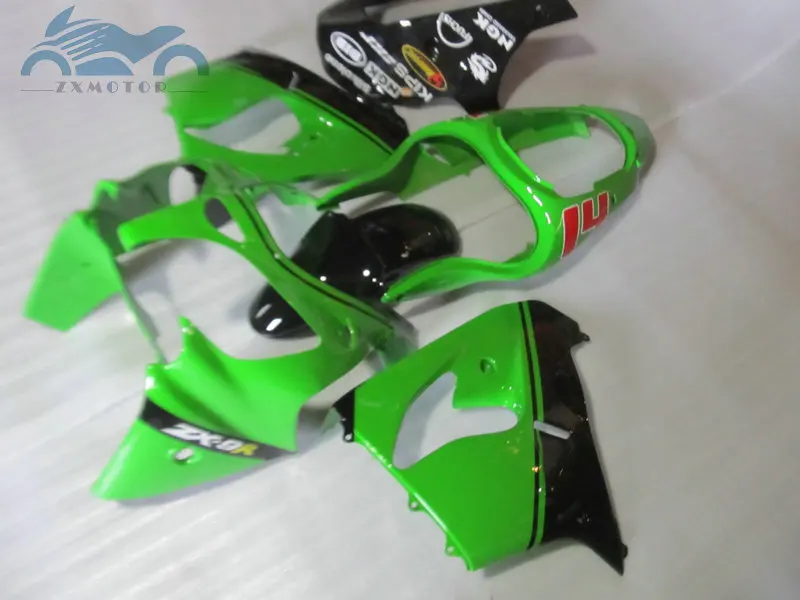 Custom full set fairing kits for KAWASAKI Ninja ZX9R 00 01 ABS plastic sports fairings kit 2000 2001 ZX 9R green body repair | Автомобили