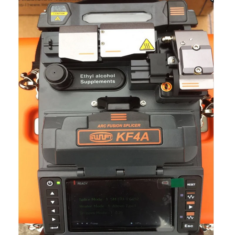 

ILSINTECH Fiber Fusion Splicer Swift KF4A V-groove Alignment fiber Splicing machine with automatic stripping device english menu