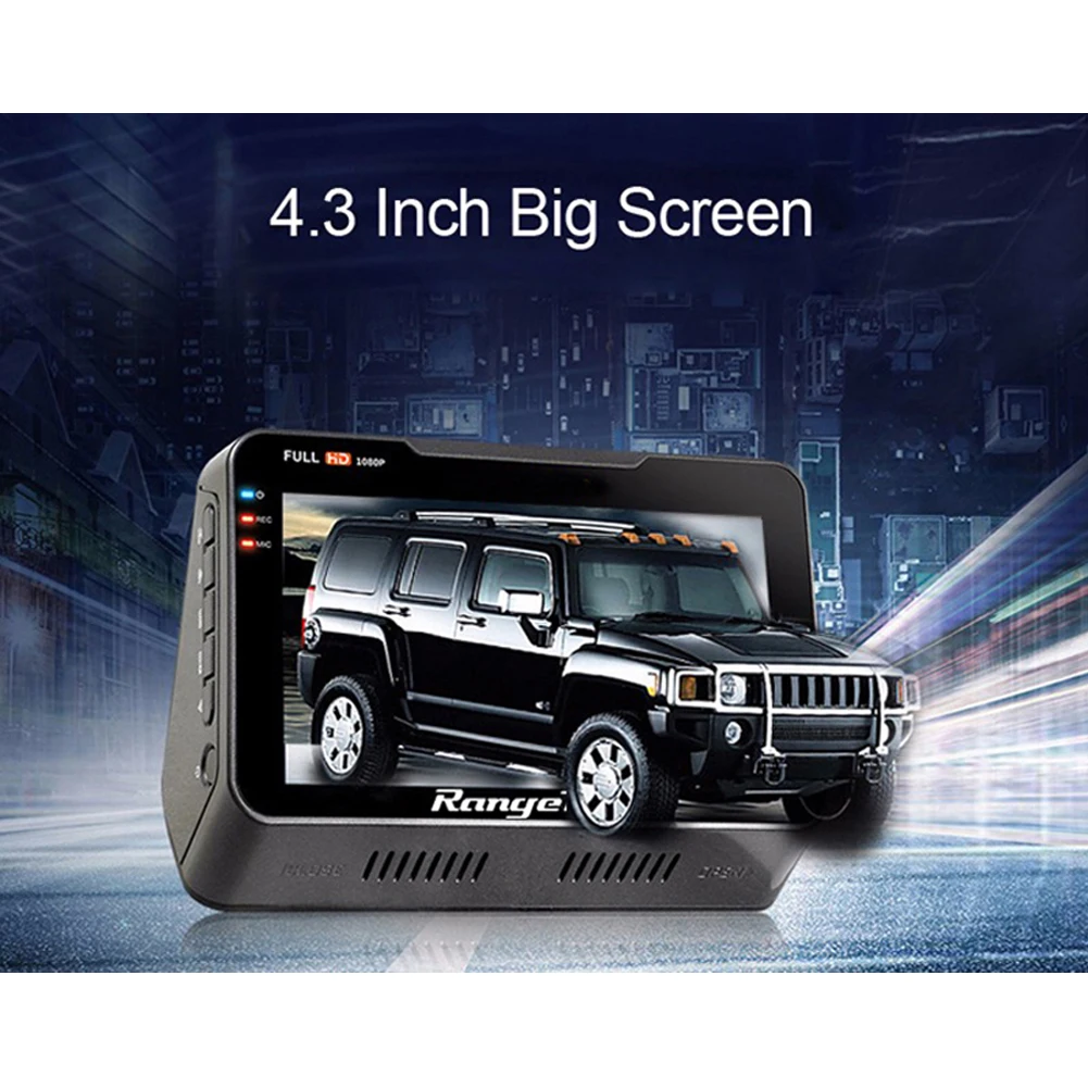 

170 Degree Digital Video Recorder Dash Cam with 4 LED Rear Camera Video Recorder Dual Lens Dashboard B90s Plus Car Camera DVR