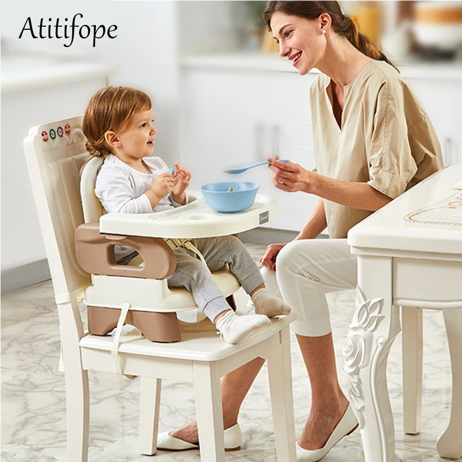 Siège d'appoint bébé confort siège d'appoint pliant avec plateau bébé en plastique réglable chaise de salle à manger chaise de table de sécurité