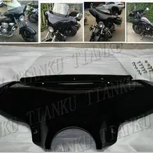 Матовый черный обтекатель ветрового стекла для Honda Shadow Spirit Sabre Aero ACE Steed VLX 400 600 1100 DLX VTX1300 1800 Magna