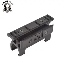 SINAIRSOFT алюминиевый сплав Riser Scope Mount Base Raiser Picatinny Weaverer Rail 20 мм Для Marui MP5 Охотничьи аксессуары черный