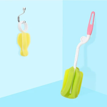

1 Set Baby Bottle Cleaning Brush Tool Nipple 360 Degrees Rotating Sponge Feeding Cup Straw Cleaner Newborn Baby Tool