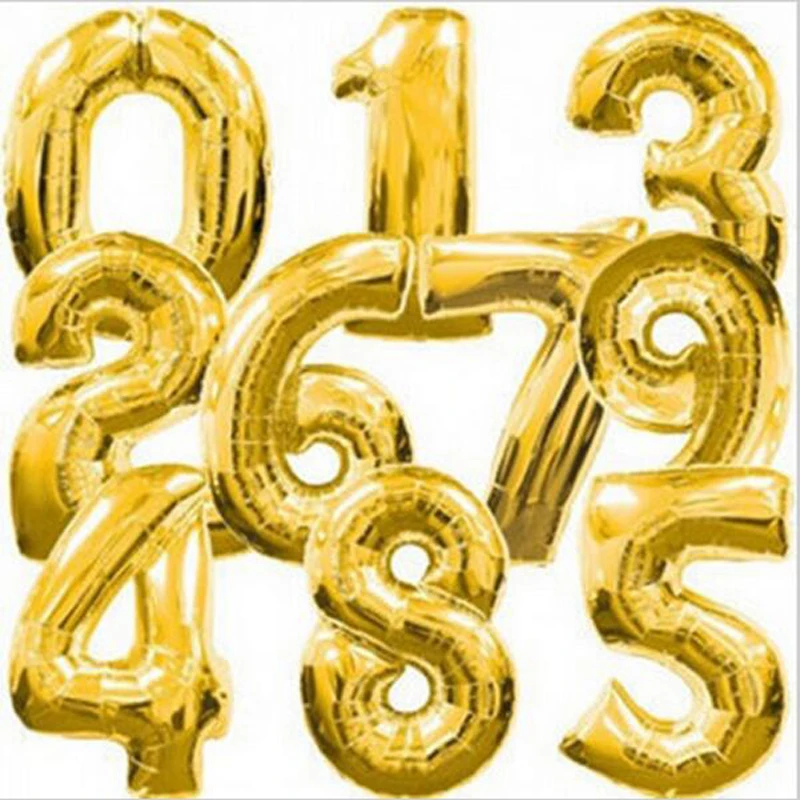40 Inch Number Balloon Foil Balloons Kids Birthday Party Supplies Helium Balloon font b Baby b