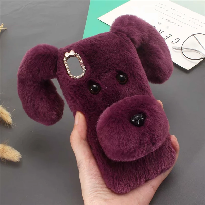 Fluffy Rabbit Fur case for iphone x (10)