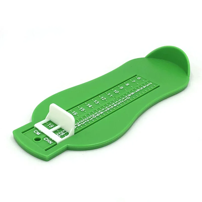 Детская обувь Размер измерительный инструмент младенческое устройство комплект линеек Дети ноги измерительный прибор размер ноги дети размер обуви r 0 до 8 лет - Цвет: Зеленый
