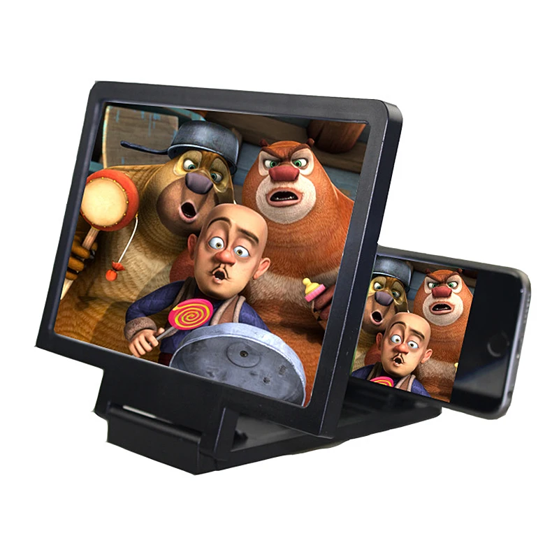 Мобильный телефон Универсальный держатель 3D экран усилитель увеличительное стекло HD подставка для анти-излучения видео держатель