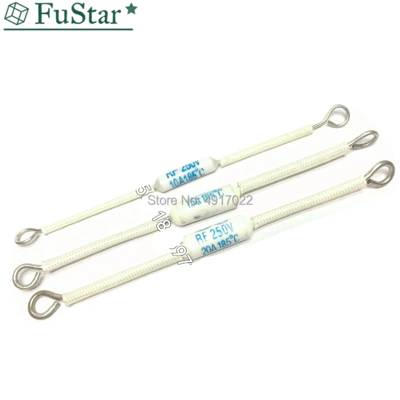 10P RF250V 10A 15A 20A 185 градусов термос RF 250V Керамический температурный предохранитель