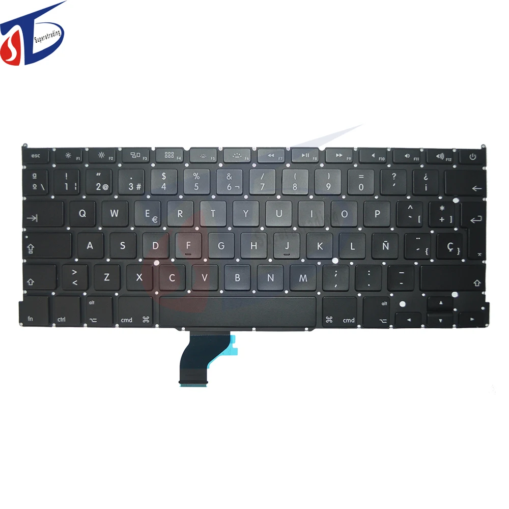 5pcs lot A1502 Spain Spanish keyboard for font b macbook b font A1502 SP keyboard spanish