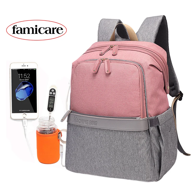 2019 bolsa de pañales mochila de papá bolsa de cochecito de bebé impermeable Oxford bolso de mamá d